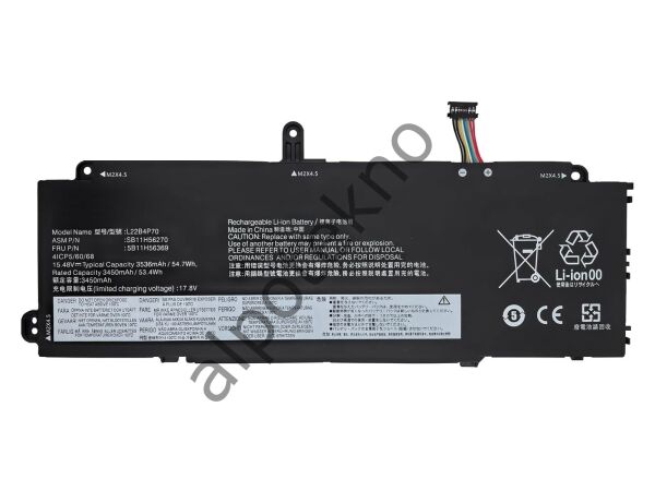 RETRO Lenovo ThinkPad X13 Gen4, L22B4P70 Notebook Bataryası - 4 Cell