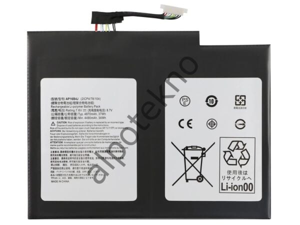 Sylar RETRO Acer Aspire SA5-271, SA5-271P, AP16B4J Notebook Bataryası