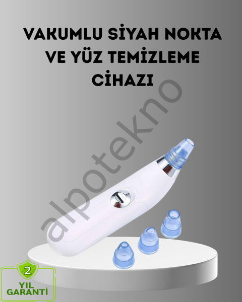 Siyah Nokta ve Gözenek Temizleyici Vakumlu Cihaz – Masajlı Derin Temizlik Teknolojisi