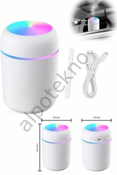 Hava Nemlendirici Buhar Makinesi Led Işıklı USB Dekoratif Nemlendirici