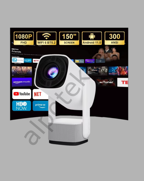 HD 720p Projeksiyon Cihazı – Geniş Ekran, 10.000 Saat Ampul Ömrü, Ev Sineması Deneyimi