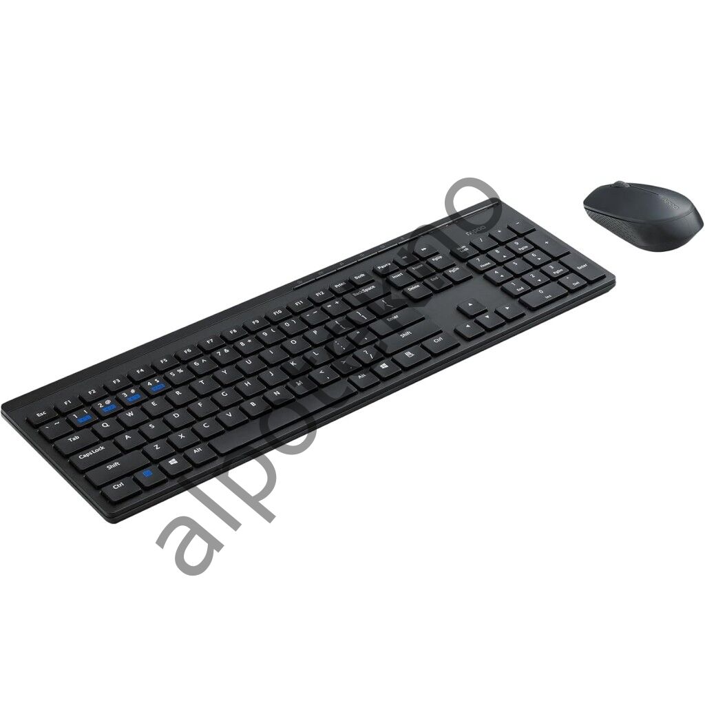 RAPOO 8110M KABLOSUZ SİYAH Q KLAVYE+MOUSE