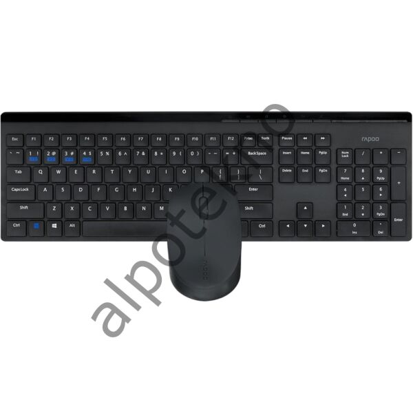 RAPOO 8110M KABLOSUZ SİYAH Q KLAVYE+MOUSE
