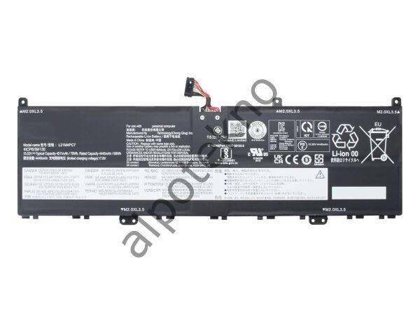 RETRO Lenovo Yoga Slim 7 ProX-14ARH7, L21M4PC7 Notebook Bataryası
