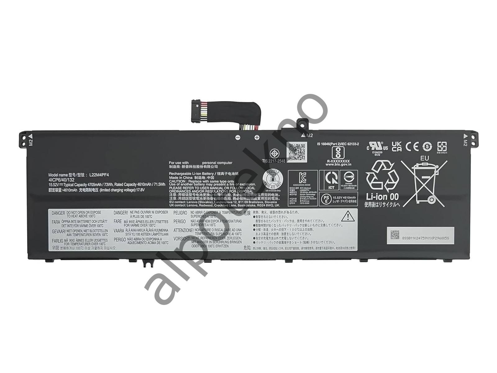 RETRO Lenovo L22M4PF4 Notebook Bataryası