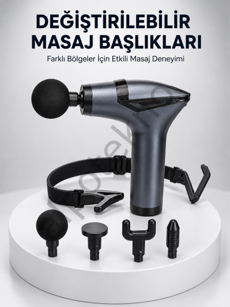 AKTÜEL 3in1 Taşınabilir Şarjlı Titreşimli Masaj Cihazı Çok Fonksiyonlu Yeni Nesil