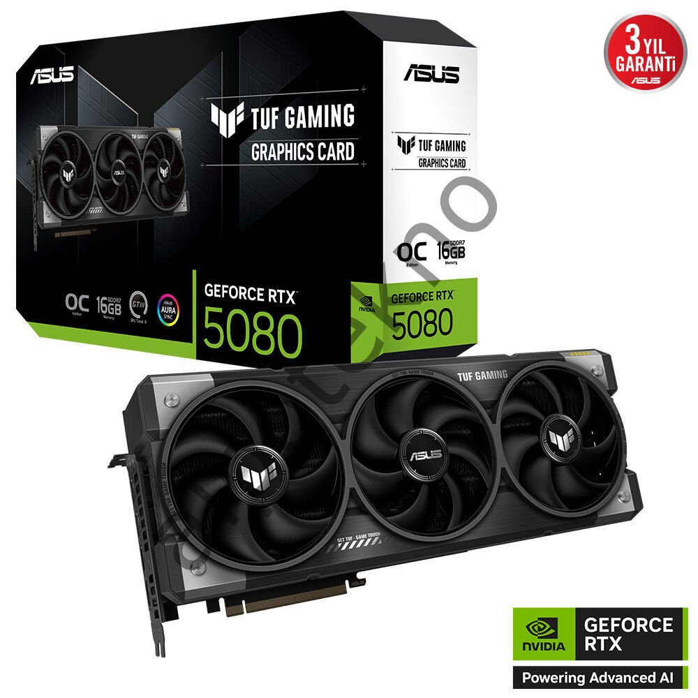 ASUS TUF-RTX5080-O16G-GAMING RTX5080 16GB GDDR7 256Bit 3xDP/1xHDMI