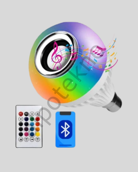 Bluetooth Hoparlörlü LED Ampul – 12W Enerji Tasarruflu