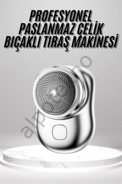 Mini Sıfır Sakal Yanak Tıraş Makinesi USB Şarjlı Sıfır Sakal Taşınabilir Korumalı