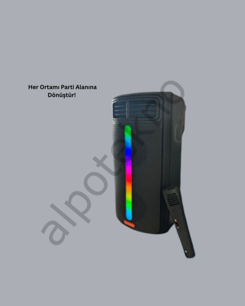 Kablosuz RGB Işıklı Bluetooth Hoparlör | Ev, Parti ve Açık Hava Kullanımı