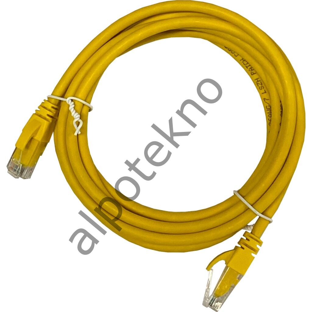 AGER AC-602-030 3 MT UTP CAT6 PATCH KABLO SARI Cu, LSZH AWG 26/7