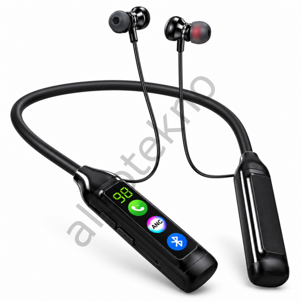 A30 Bluetooth boyun bantlı kablosuz siyah kulaklık