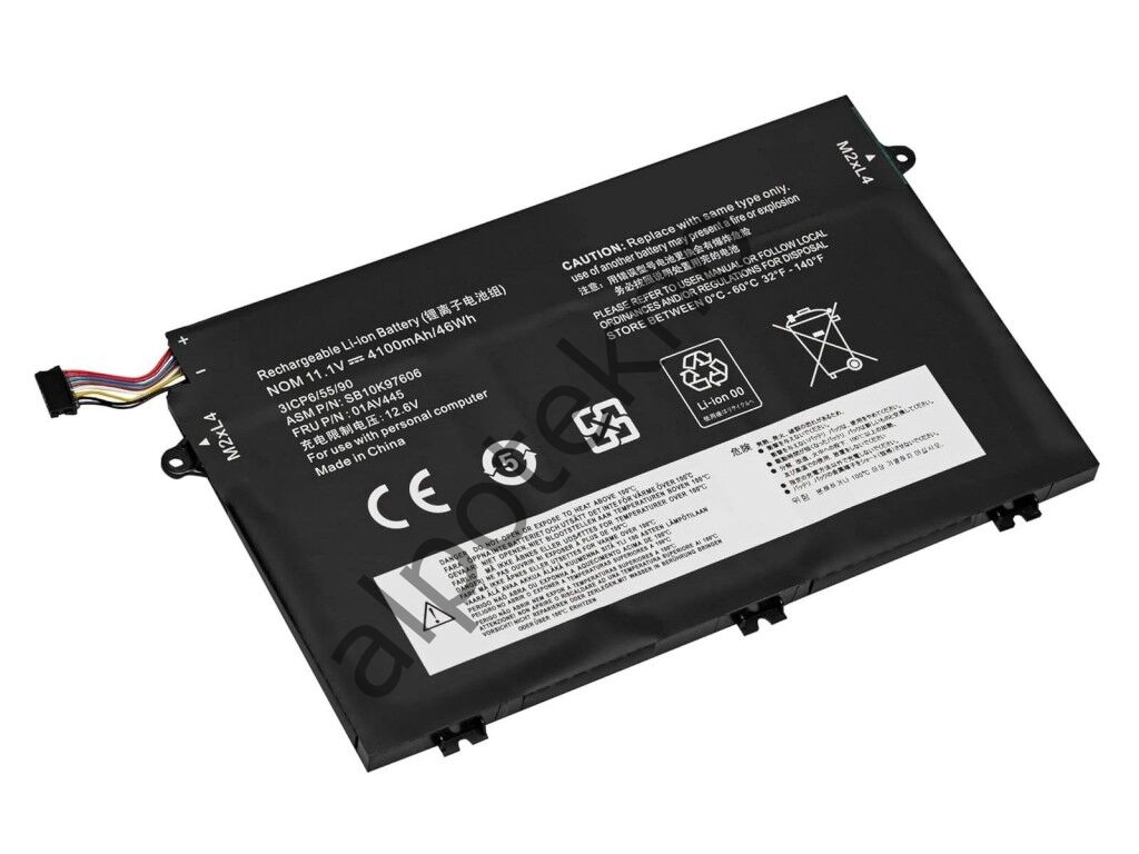 HYPERLIFE Lenovo ThinkPad E480, E580, 01AV445, L17L3P51 Notebook Bataryası