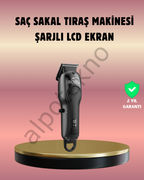 Evde ve Profesyonel Kullanıma Uygun Turbo Modlu Tıraş Makinesi
