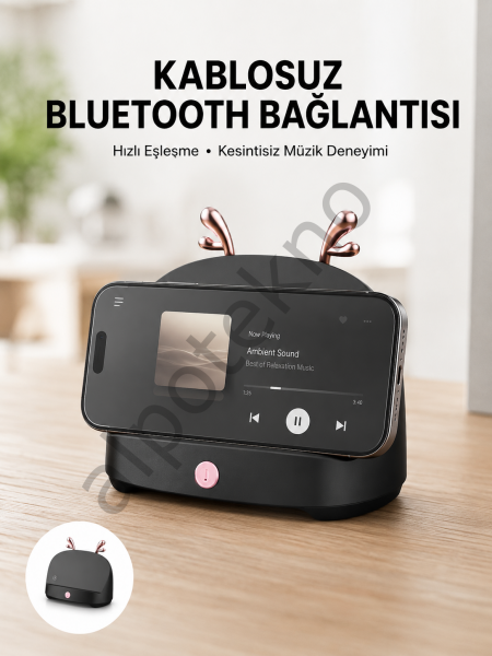 Bluetooth Hoparlör Uzun Pil Ömrü Yüksek Ses Kaliteli Kablosuz Telefon Tutma
