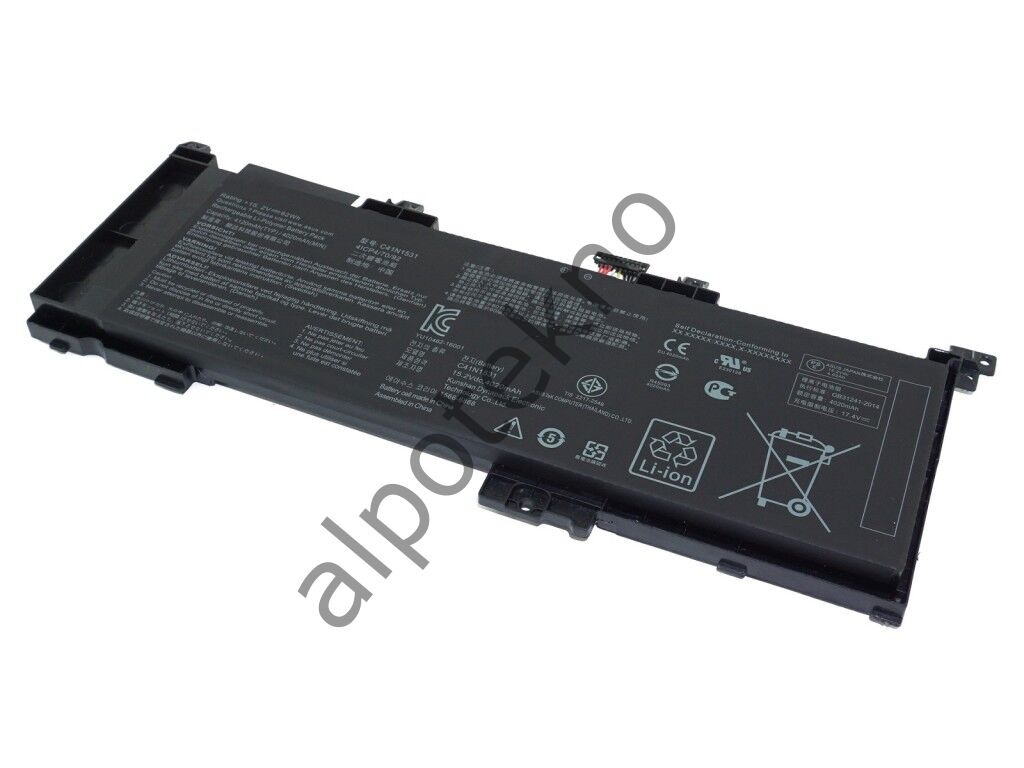 RETRO Asus GL502V, C41N1531 Notebook Bataryası - Ver.2