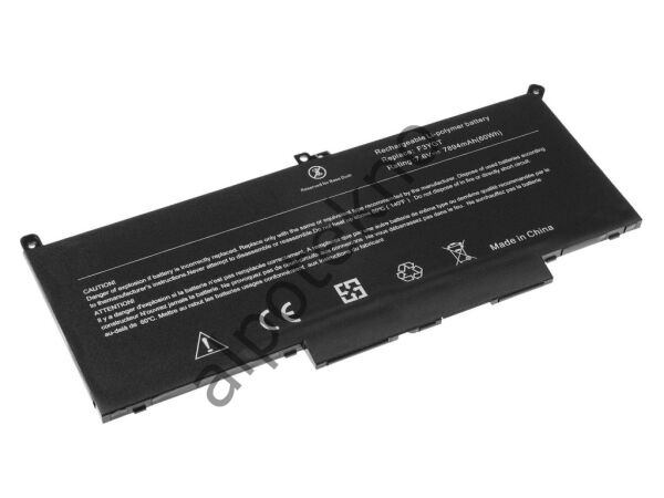 HYPERLIFE Dell Latitude 7280, 7290, 7380, 7390, F3YGT Notebook Bataryası - Ver.2 - 4 Cell