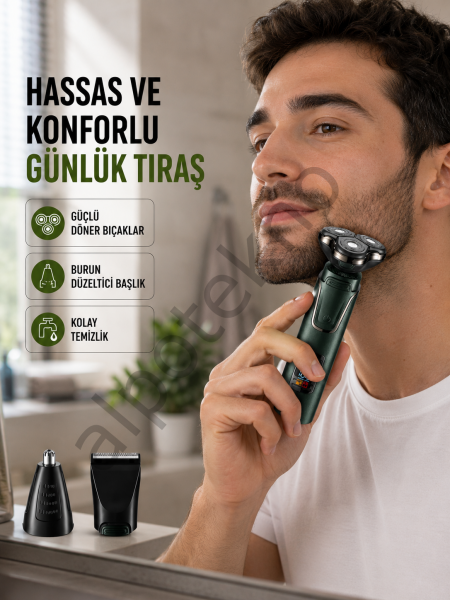 Kablosuz Şarjlı Çok Amaçlı Tıraş Makinesi