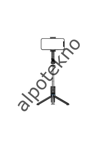 Bluetooth Kumandalı Tripod Selfie Çubuğu Telefon Tutucu Dayanıklı Tasarım