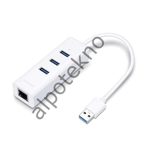 Tp-Link UE330 10/100/1000 Mbps 3.0 USB Ethernet Çevirici + 3 Port USB Çoğaltıcı