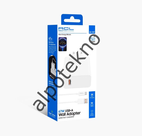 ACL 67W Turbo Hızlı Şarj Adaptörü