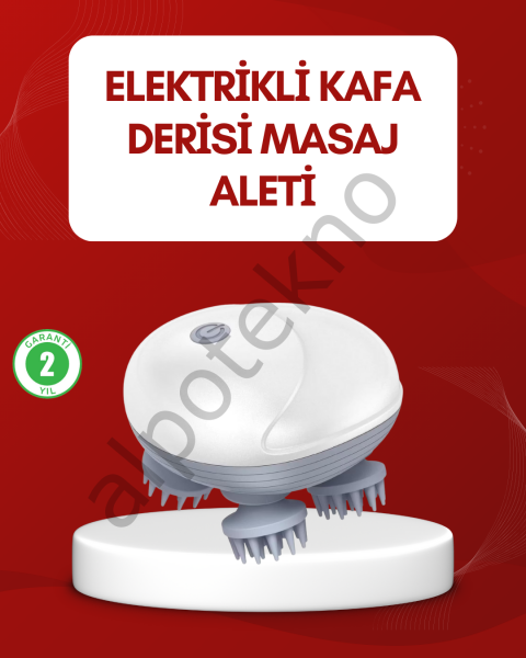 Su Geçirmez Elektrikli Kafa Masaj Cihazı IPX7