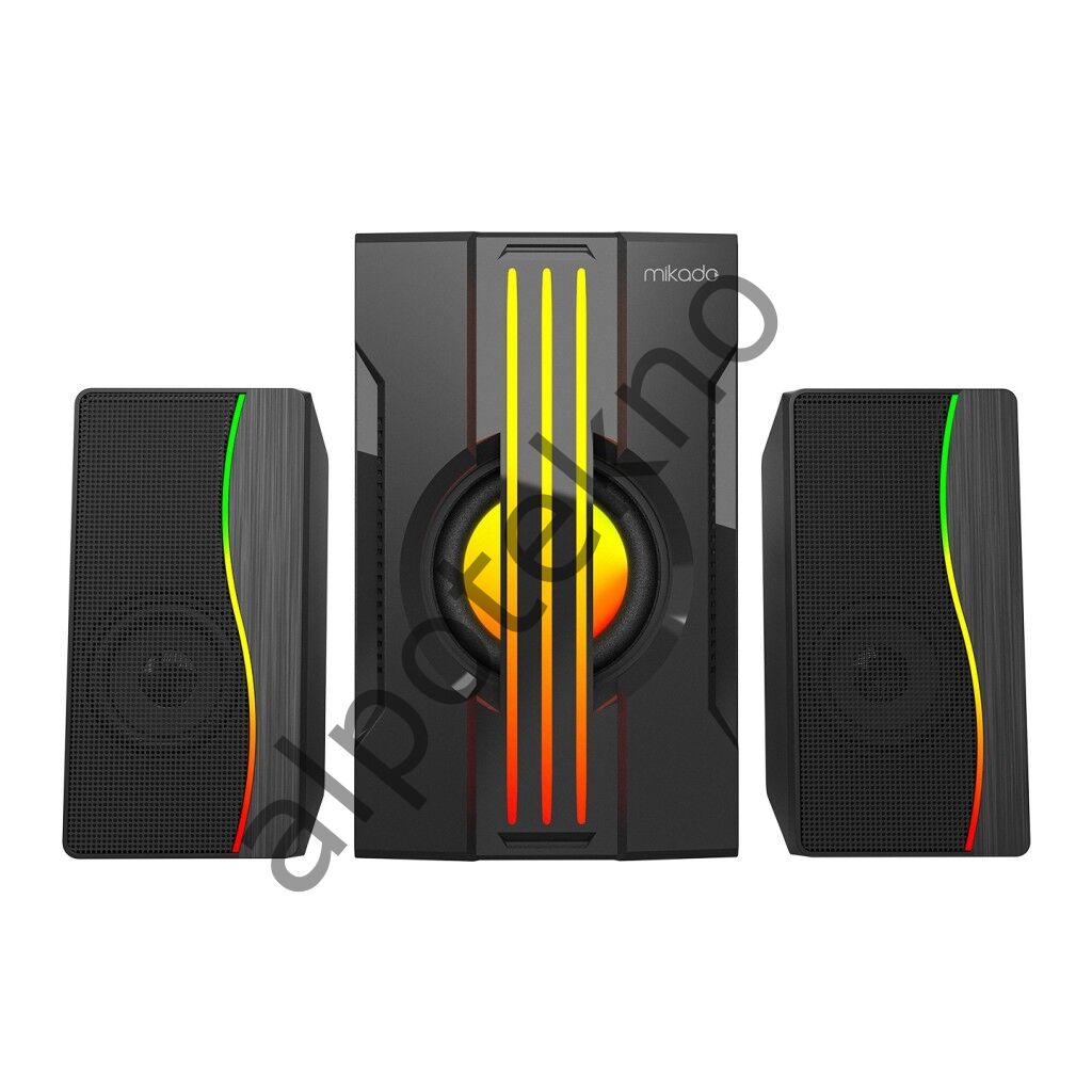 Mikado MD-254 2+1 25W(5w*2+15w) Usb+SD+Fm Bluetooth Destekli RGB Ses Sistemi