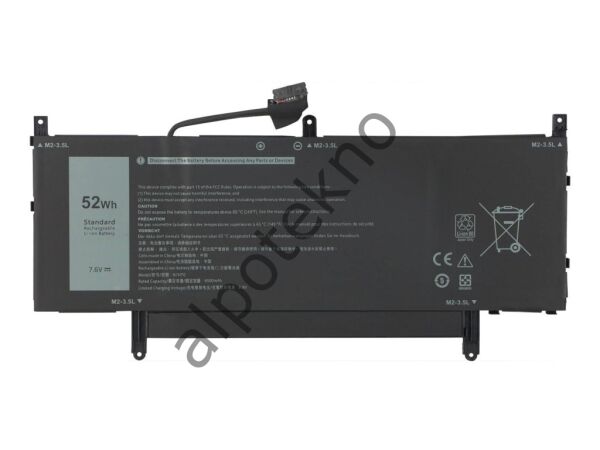 RETRO Dell Latitude 9510 Notebook Bataryası - Ver.1 - 4 Cell
