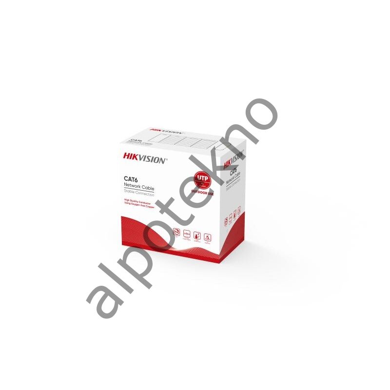 HIKVISION DS-1LN6OUSPE 305 MT U/UTP CAT6 OUTDOOR SIYAH 23 AWG
