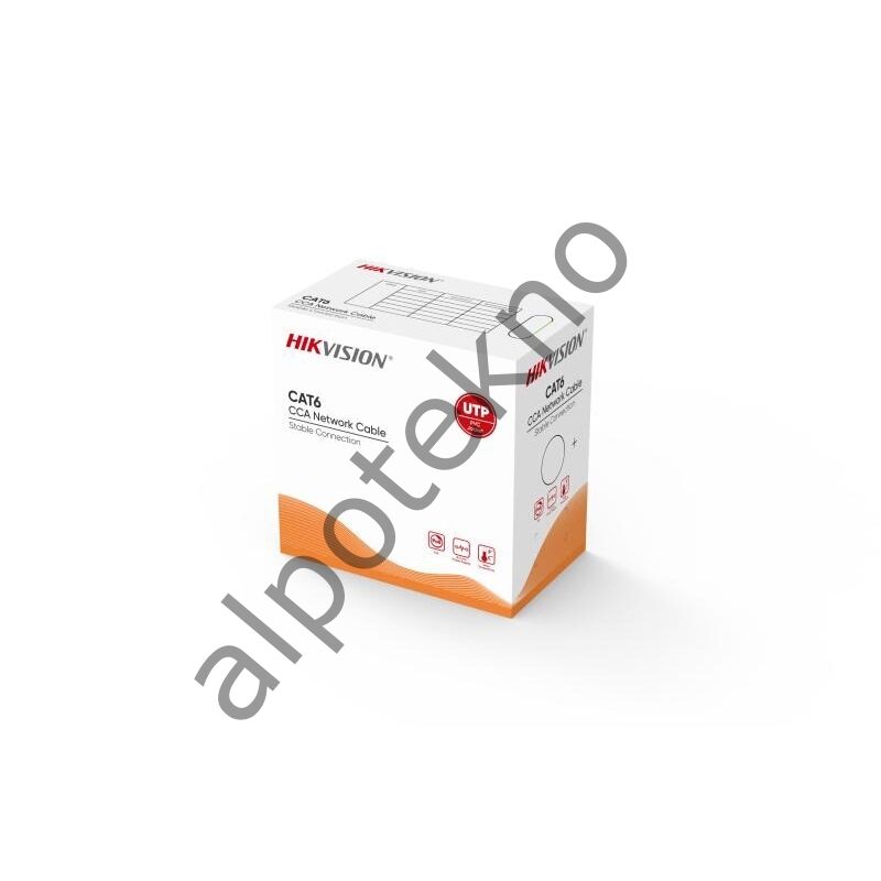 HIKVISION DS-1LN6UU/CCA 305 MT U/UTP CAT6 NETWORK KABLO GRI 23 AWG