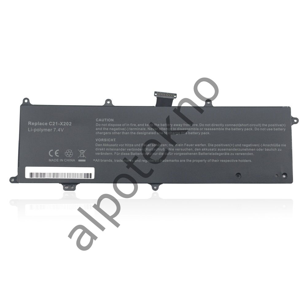 RETRO Asus VivoBook X201E, X202E, C21-X202 Notebook Bataryası