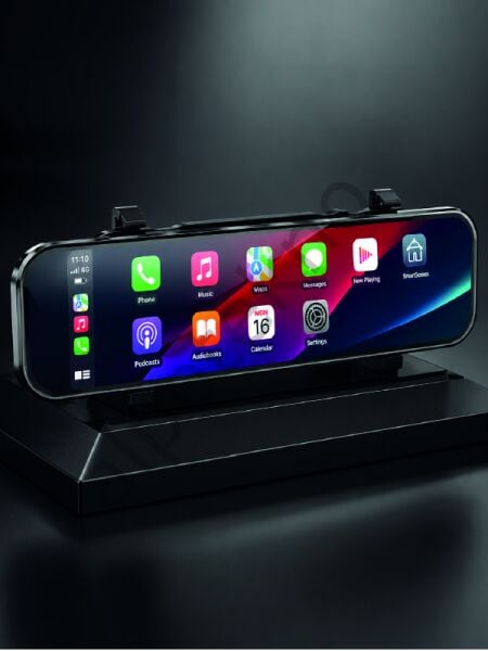 Araç İçi Multimedya Ekranı Çift Kameralı Ayna Carplay