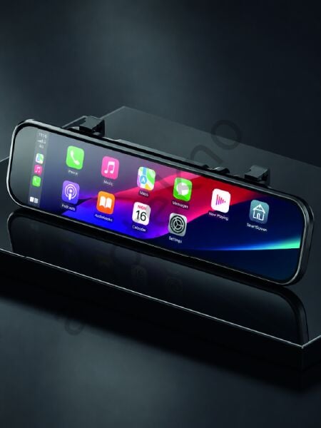 Ayna Carplay Araç İçi 9.66 İnç IPS Ekran Geri Görüş Kamerası Destekli