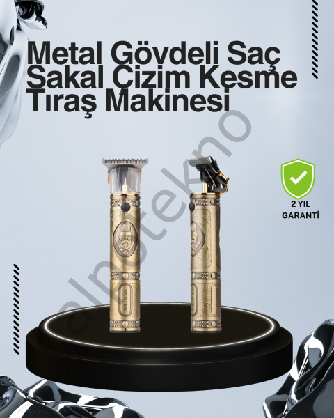 Kompakt Tasarımlı, Uzun Pil Ömürlü Saç Sakal Kesme Makinesi