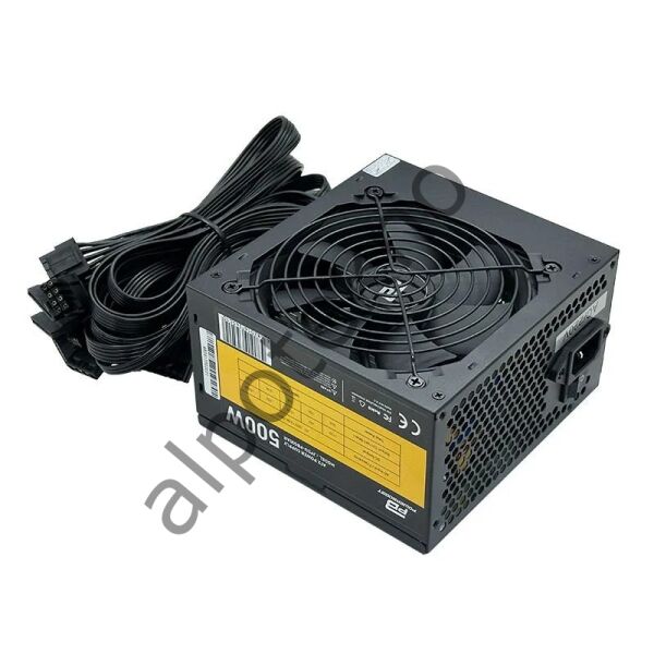 PowerBoost PB500AR 500W APFC 2*PCI-E 6+2 Pin 12cm Siyah Fanlı ATX Power Supply