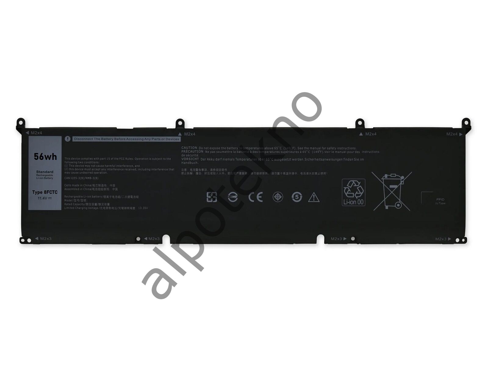 RETRO Dell 8FCTC Notebook Bataryası - 3 Cell