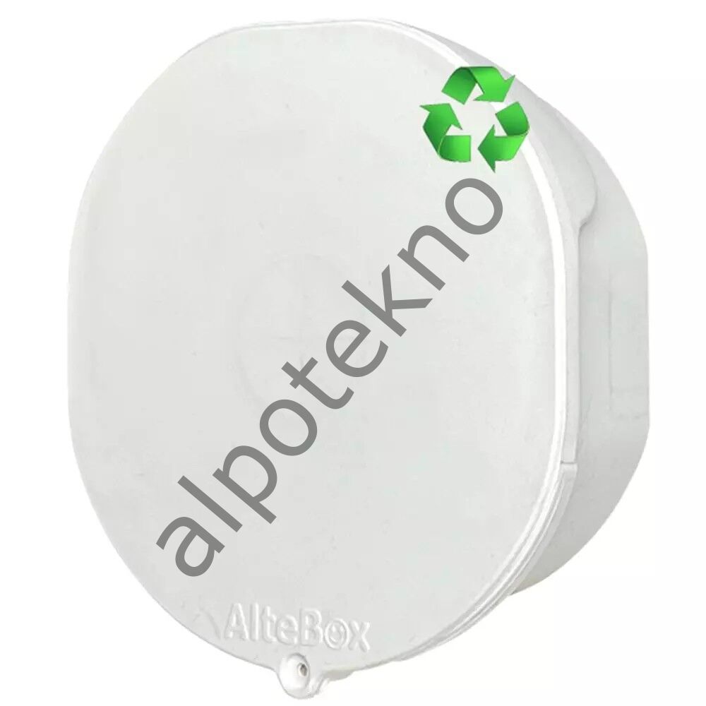 Altebox AB-7005EB Yuvarlak/Kayar Kapaklı Kamera Buatı (Beyaz)