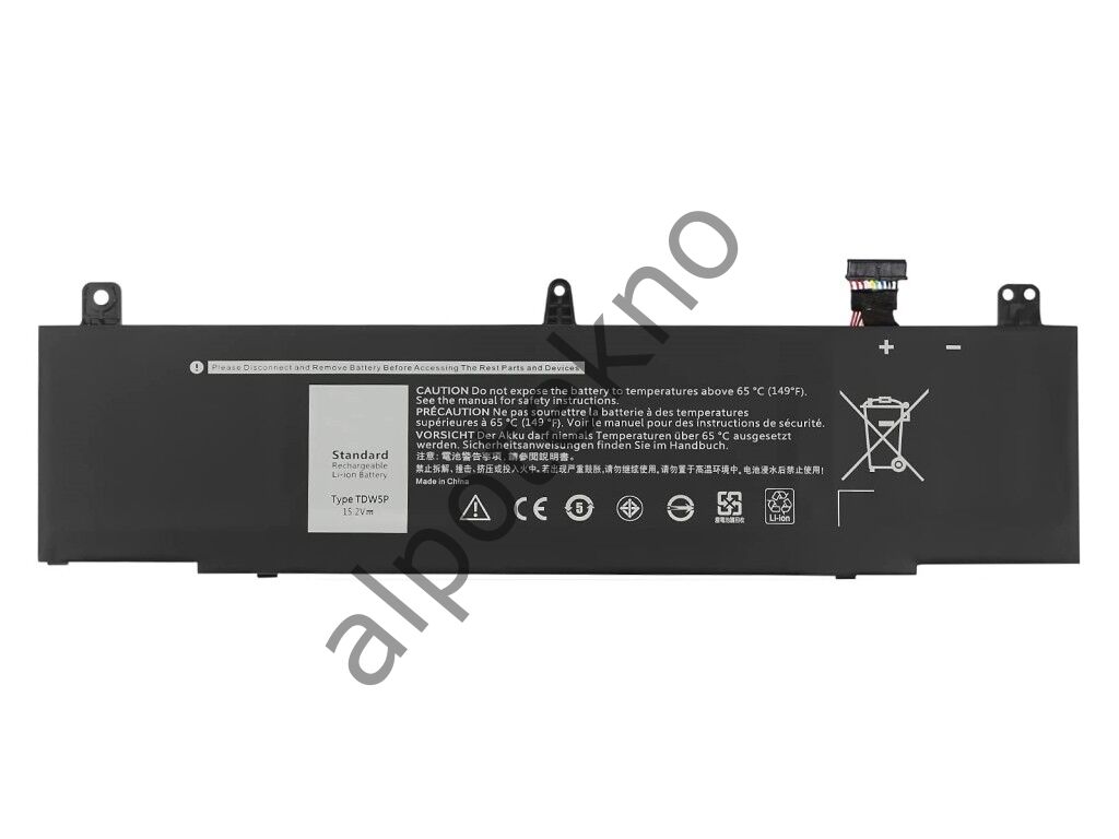 Sylar RETRO Dell Alienware 13 R3, TDW5P Notebook Bataryası