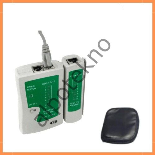 RJ45 / RJ11 Tester ADSL Kablo Cat5 Cat6 Kablo Test Cihazı