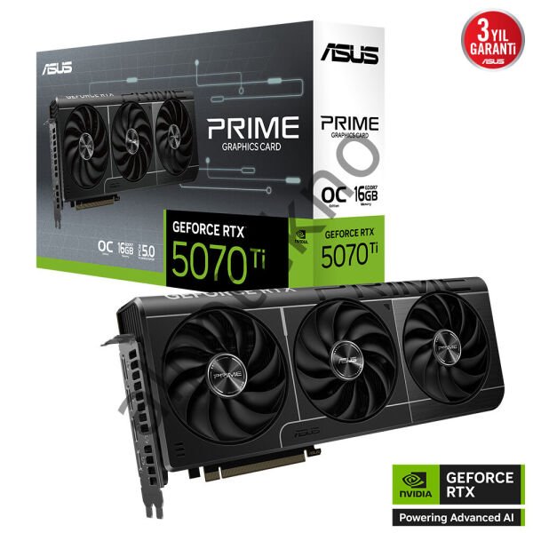 ASUS PRIME-RTX5070TI-O16G RTX5070TI 16GB GDDR7 256Bit 3xDP/1xHDMI