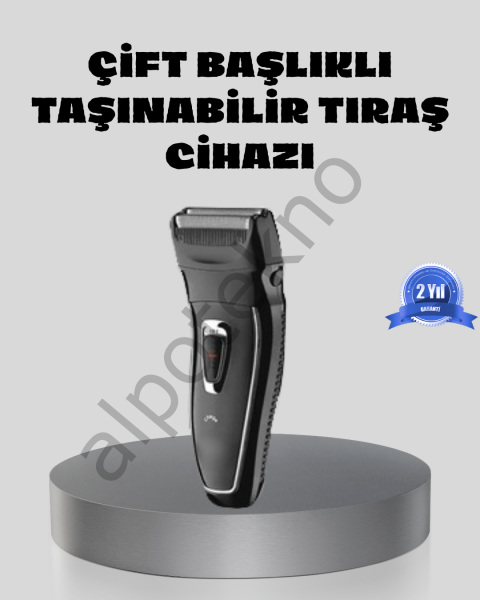 Erkek Tıraş Makinesi Kablosuz Kuru Tıraş Folyo Başlık Yıkanabilir Gövde