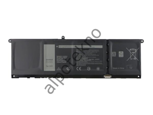 RETRO Dell Inspiron 3510, V6W33 Notebook Bataryası - Ver.2 - 4 Cell