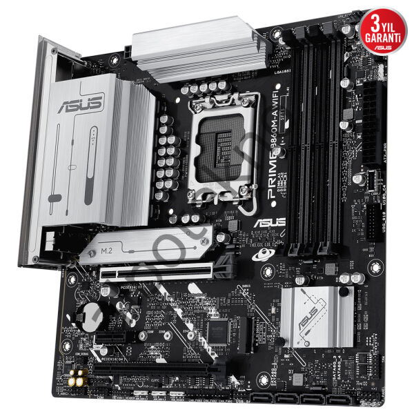 ASUS PRIME B860M-A WIFI 4x DDR5 DP/HDMI 2x M.2 1x 2.5GLAN/WIFI/BT USB3.2 1851P ANAKART