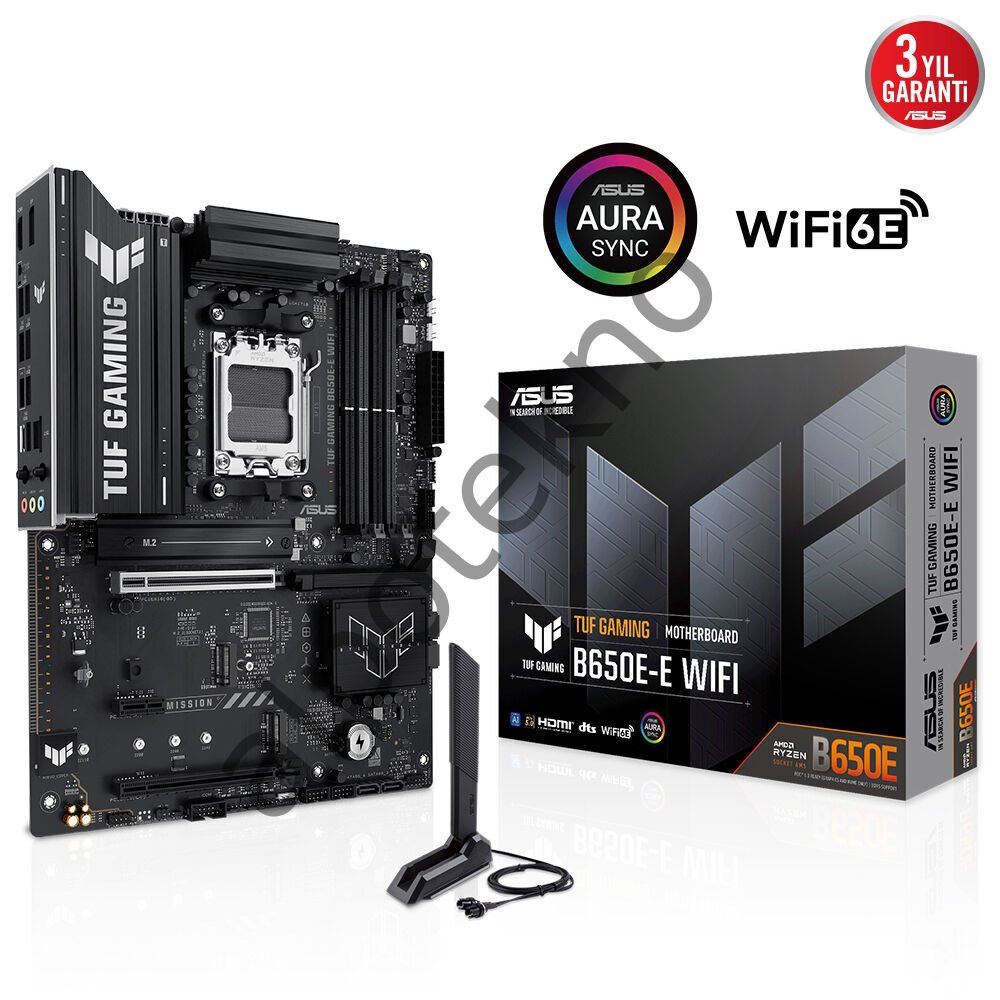 ASUS TUF GAMING B650-E WIFI 4xDDR5 DP/HDMI 3xM.2 AM5 ANAKART