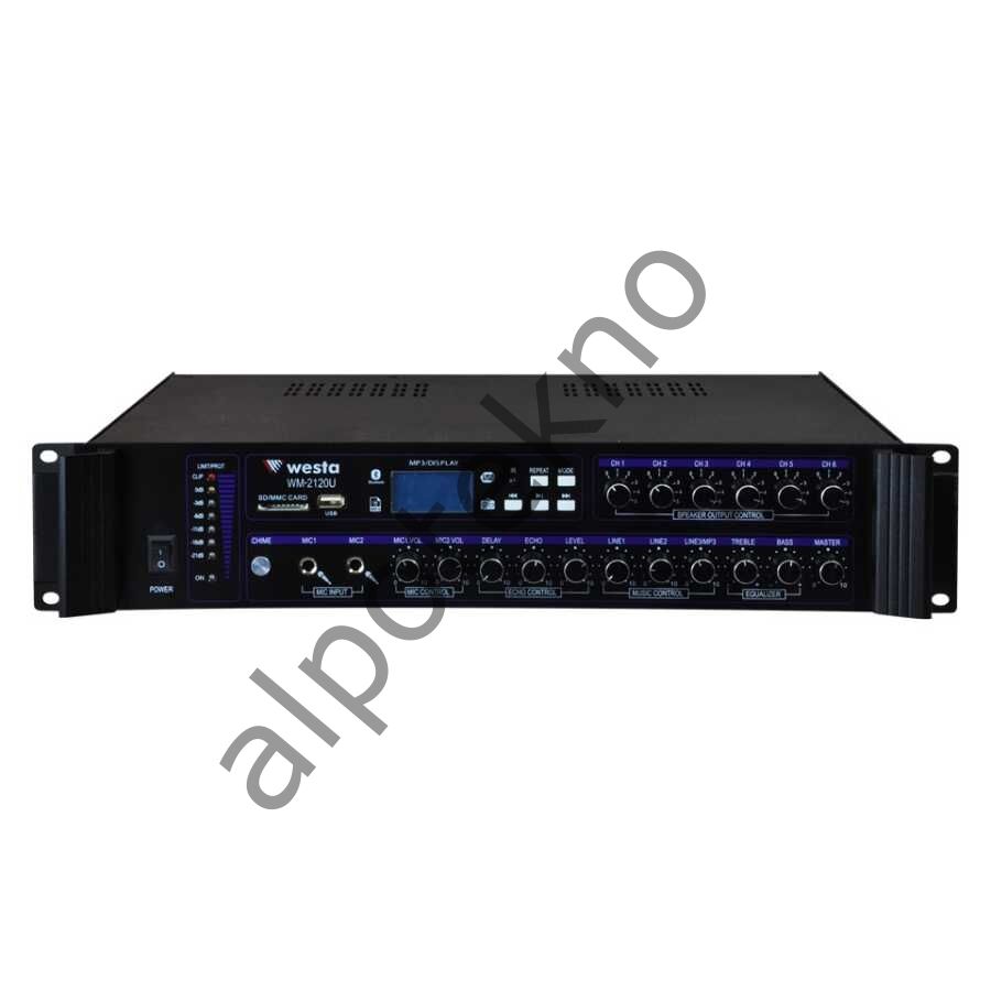 WESTA WM-2120U 120W 6 BÖLGELİ MIXER AMFI