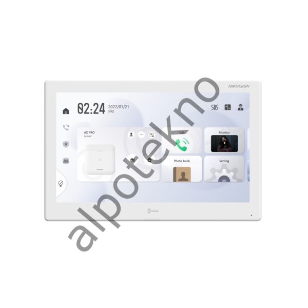 HIKVISION DS-KH9510-WTE1(B) 10'' DOKUNMATİK IP INTERCOM İÇ ÜNİTE