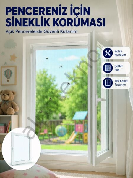 Sinek ve Uçan Böceklere Karşı Koruyucu Pencere Sineklik Filesi