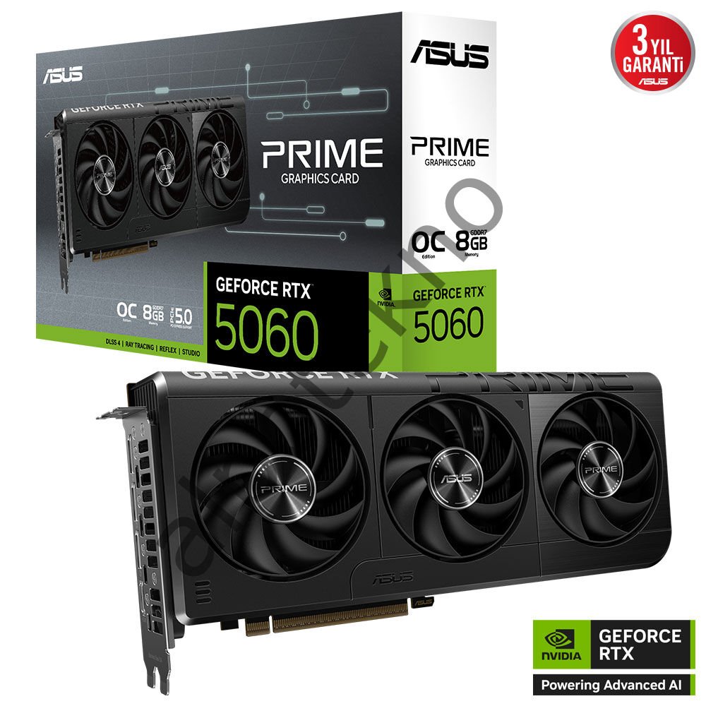 ASUS PRIME-RTX5060-O8G RTX5060 8GB DDR7 128Bit 3xDP/1xHDMI