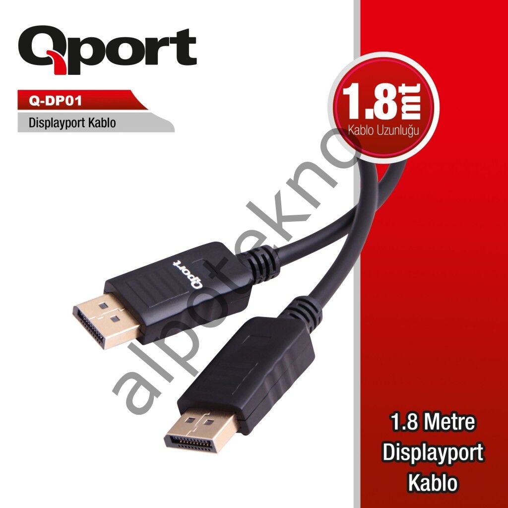 QPORT Q-DP01 Ver.1.2 DISPLAY KABLO 1.8MT