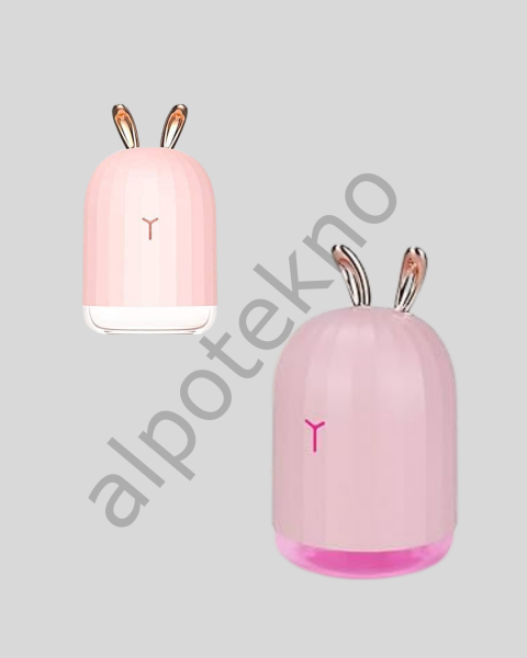 Tavşan Kulak Tasarımlı 200 ml USB Aroma Difüzör ve Hava Nemlendirici